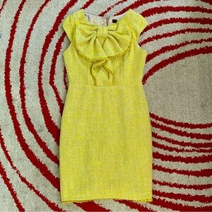 ARITZIA EVA FRANCO YELLOW TWEED DRESS